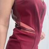 Abito con zip gioiello - Elisabetta Franchi AB57387E2 S31 ELISABETTA FRANCHI 