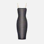 Abito con zebra jacquard - Elisabetta Franchi AM99S61E2 685 ELISABETTA FRANCHI 