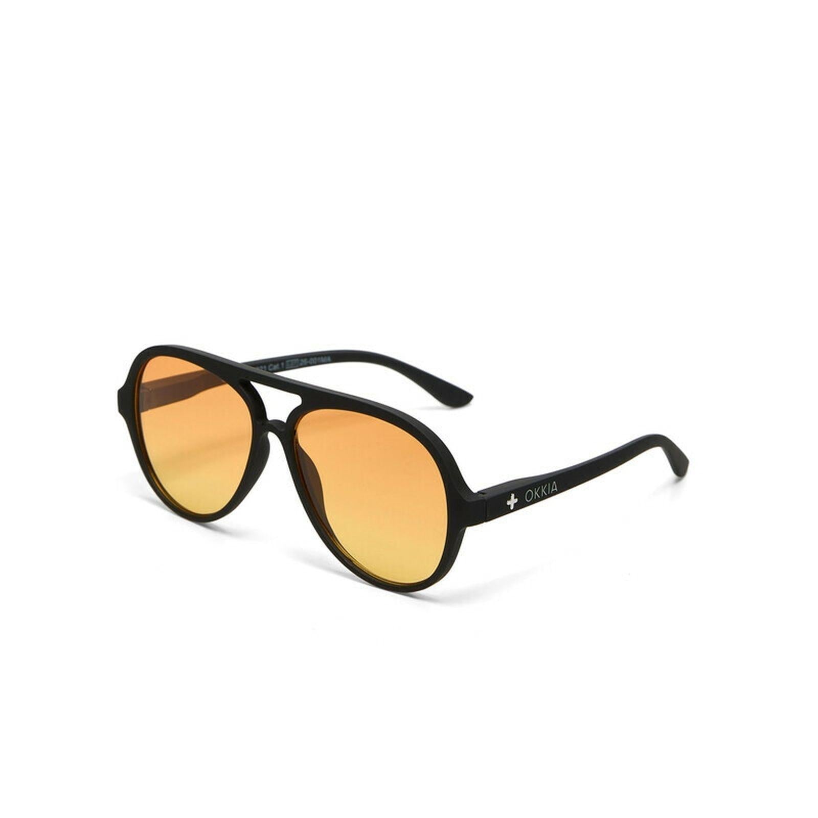 Occhiale da sole Alessio OK021BKYE NEROGIALLO OKKIA 