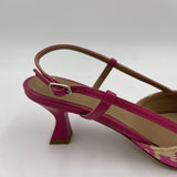 Slingback in raffia