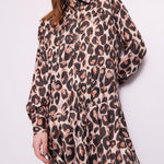 Abito chemisier in raso animalier 421BD15004 425023-01 GAUDI' 