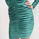 Abito drappeggiato - Elisabetta Franchi AB28927E2 P26 ELISABETTA FRANCHI 