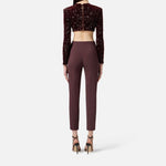 Pantalone slim fit con patte - Elisabetta Franchi PA12056E2 EA3 ELISABETTA FRANCHI 