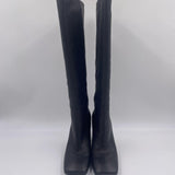 Stivale alto con tacco metallico