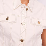 Giubbino con inserti e bottoni dorati 511BD35012 2101 GAUDI' 