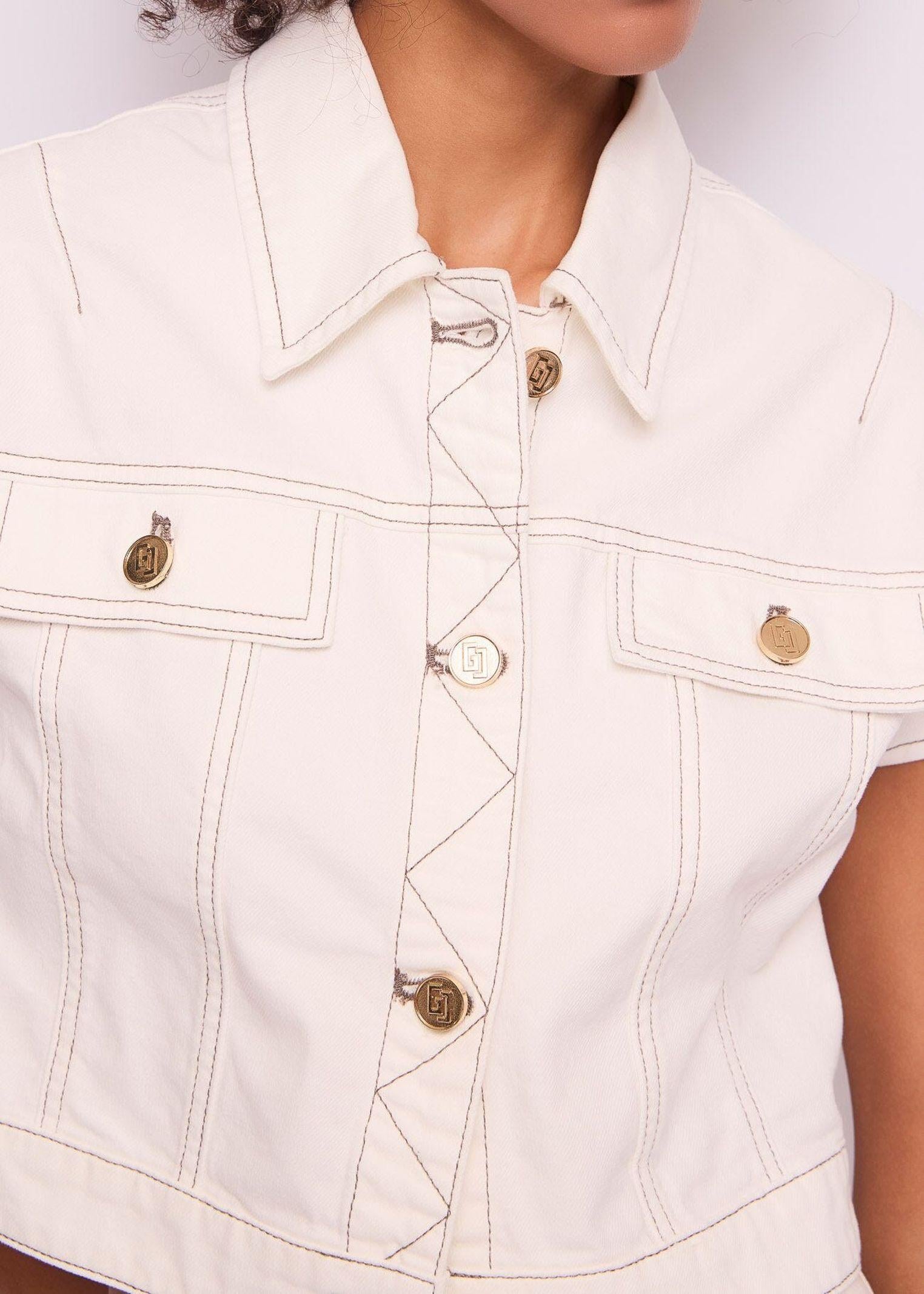 Giubbino con inserti e bottoni dorati 511BD35012 2101 GAUDI' 