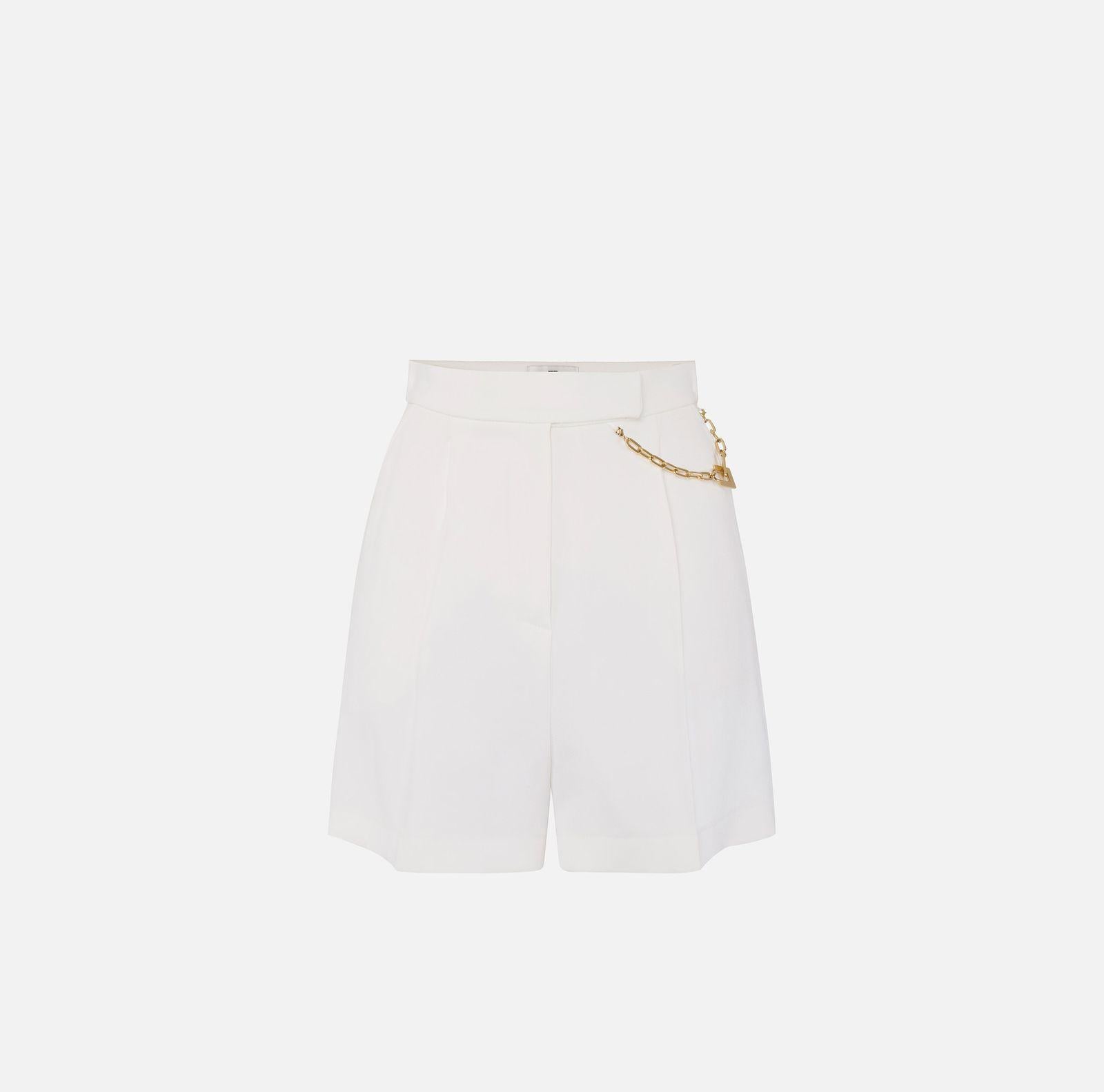 Shorts con charms - Elisabetta Franchi SH00561E2 360 ELISABETTA FRANCHI 