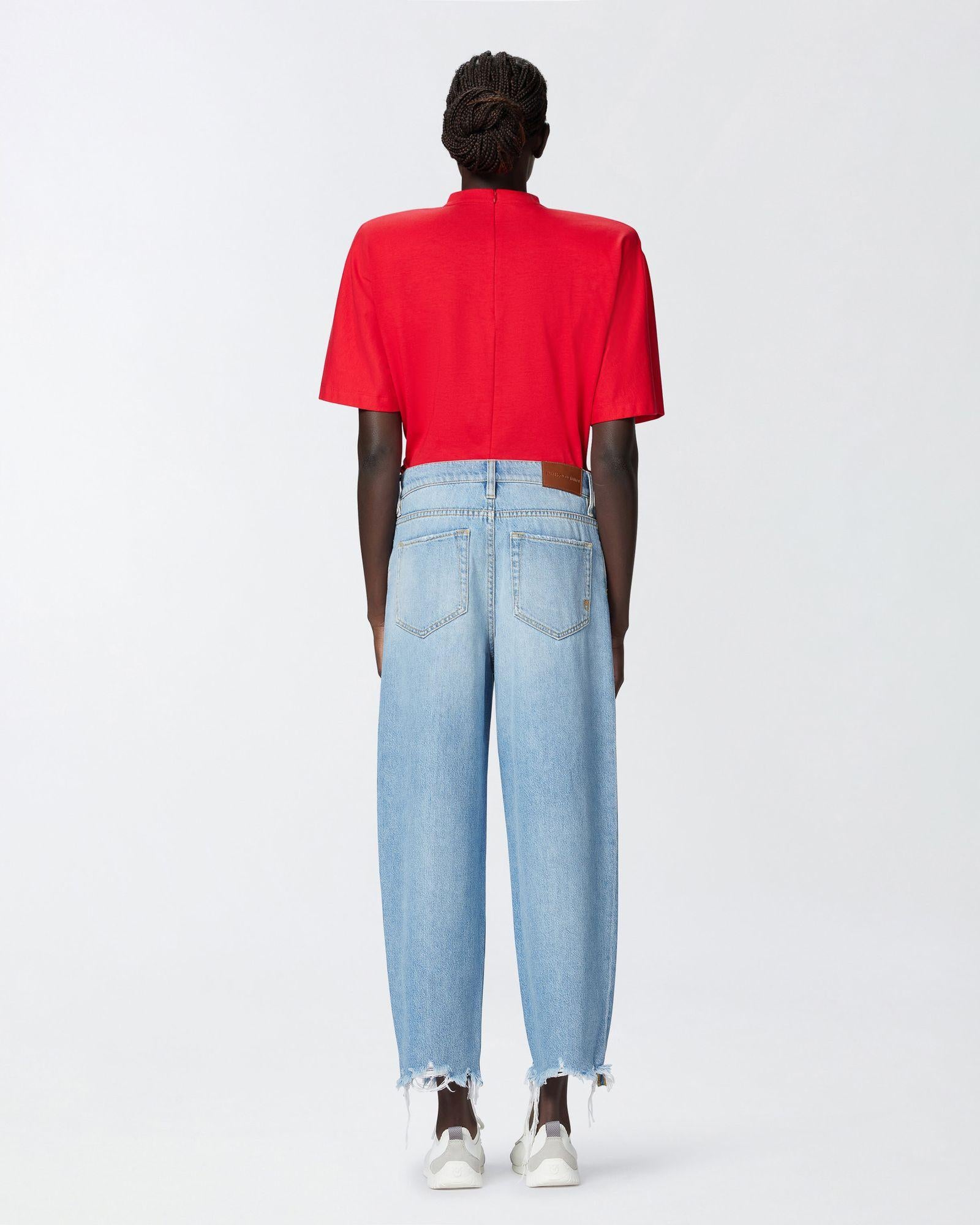 Jeans largo con fondo sfrangiato - Pinko 103857-A2E5 PJN PINKO 