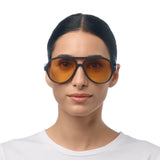Occhiale da sole Alessio OK021BKYE NEROGIALLO OKKIA 