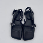 Square Closed decolletè fibbie nere 1G3554D 101 VIC MATIE' 