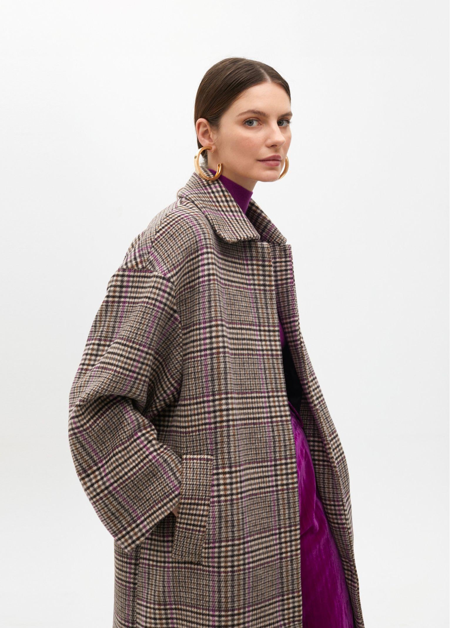 Cappotto a quadri MF2501002 25N MAITE 