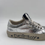 Sneakers Destroy effetto crack - Stockton DESTROY-D ARGENTO STOCKTON 