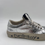 Sneakers Destroy effetto crack - Stockton DESTROY-D ARGENTO STOCKTON 