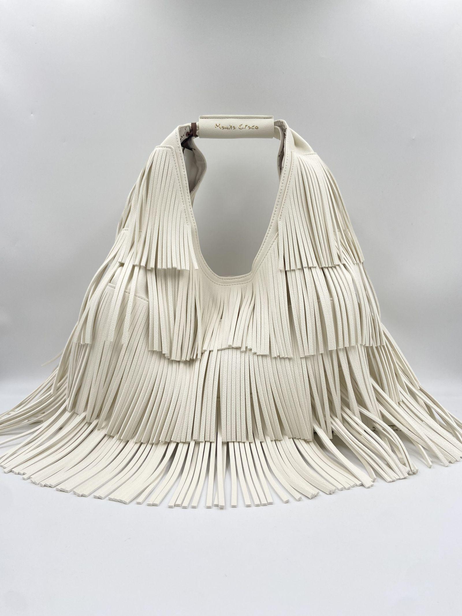 Borsa Hobo frange - Manila Grace B824EU MA043 MANILA GRACE 