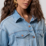 Camicia over in denim FP26ST6031D45003 062 FRACOMINA 