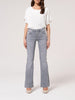 Jeans bootcut grigio con lavaggio medio