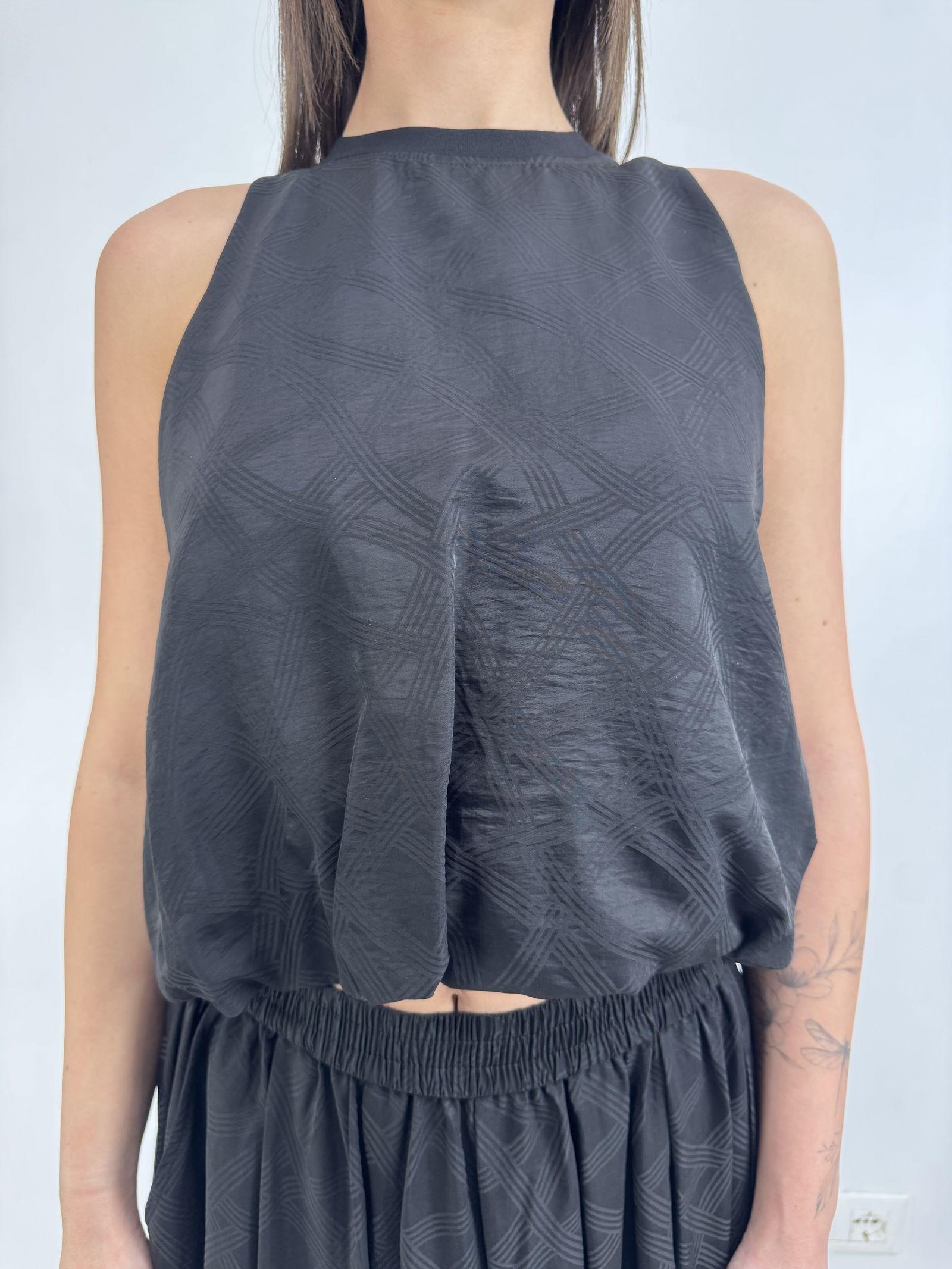 Top jaquard smanicato - Eleh SS260023 NERO ELEH 
