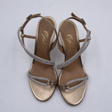 Sandalo alto con strass 2599 ORO OFELIA 