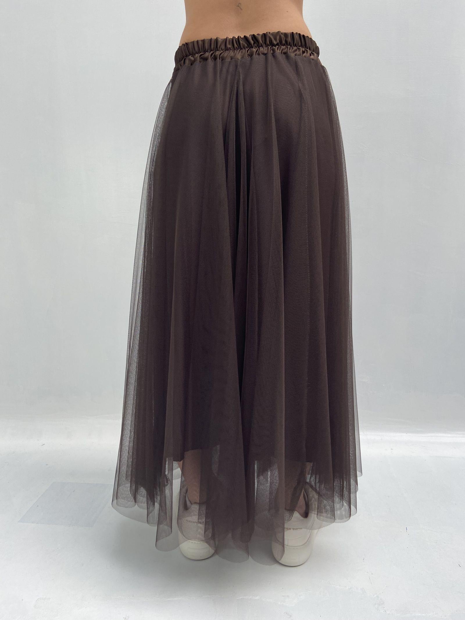 Gonna lunga in tulle MK04.015 MORO OFELIA 