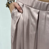 Gonna in raso con pieghe - Ofelia SK1027 CIPRIA OFELIA 