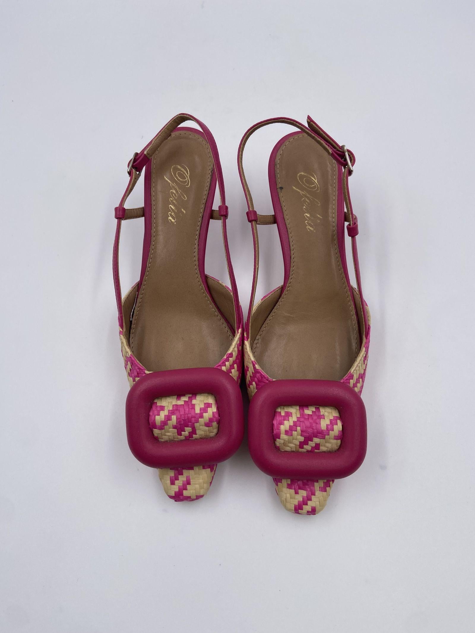 Slingback in raffia H2247 BEIGEFUXIA OFELIA 