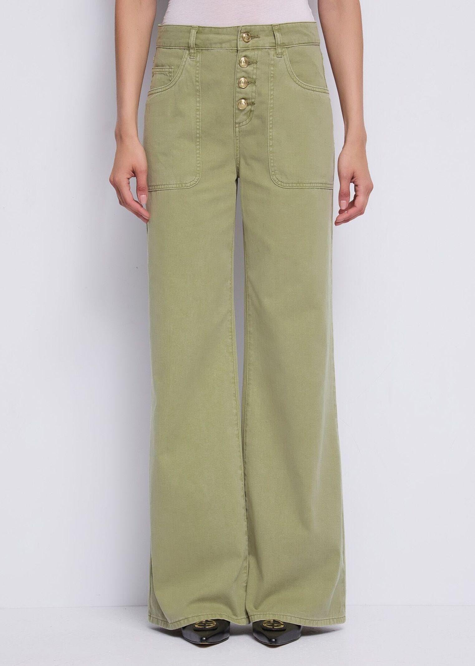Pantalone wide leg con bottoni - Gaudi 611BD25013 4558 GAUDI' 