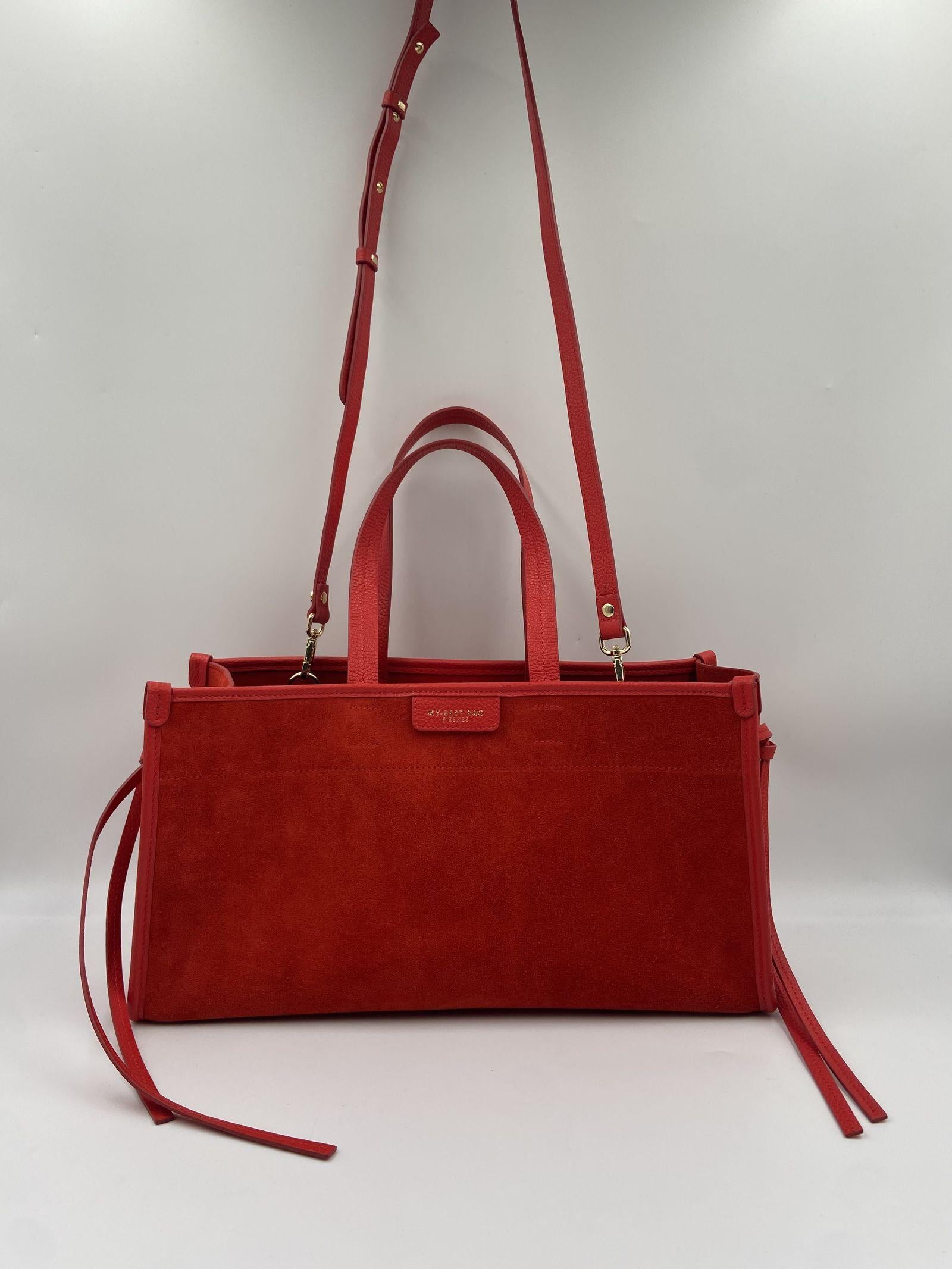 Borsa Diva scamosciata - My Best Bag S1MYB2034 SCARLETRED MY BEST BAG 