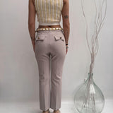 Top crop dettaglio lurex - Elisabetta Franchi TK36S51E2 DN4 ELISABETTA FRANCHI 