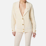 Cardigan in ciniglia bouclè - Elisabetta Franchi MK44S57E2 DZ9 ELISABETTA FRANCHI 