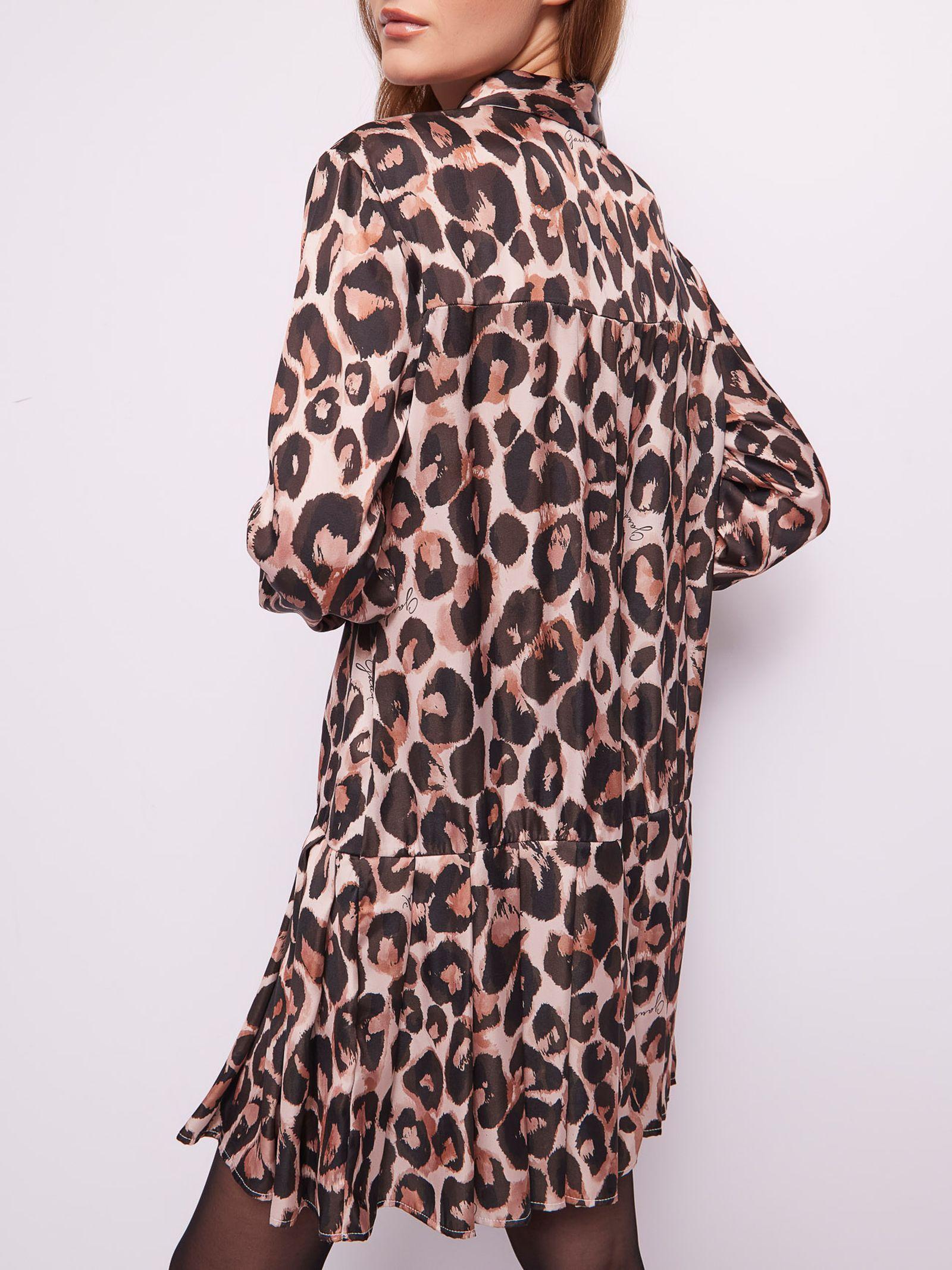 Abito chemisier in raso animalier 421BD15004 425023-01 GAUDI' 
