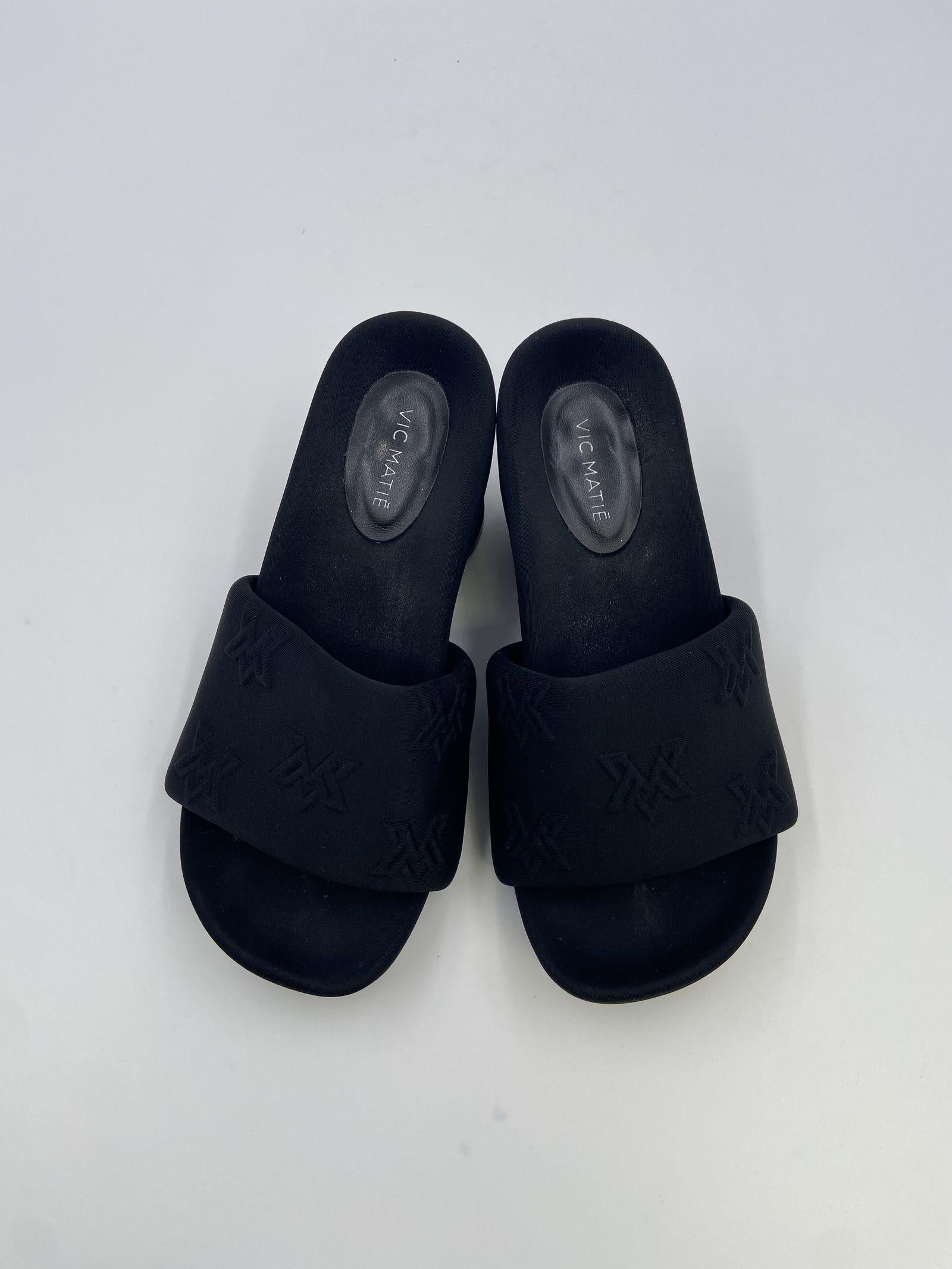 Sandalo in lycra con logo 1E1750D _E22E220101 VIC MATIE' 