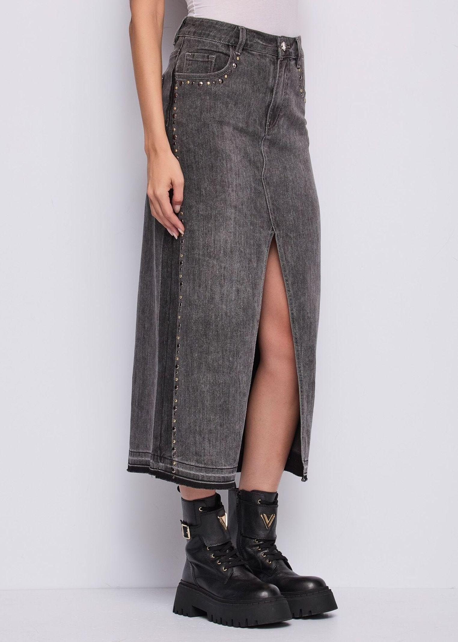 Gonna longuette con borchie 521BD76004 00 GAUDI' 