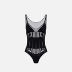 Body in tulle - Elisabetta Franchi BO00256E2 110 ELISABETTA FRANCHI 