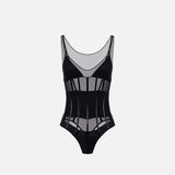 Body in tulle - Elisabetta Franchi BO00256E2 110 ELISABETTA FRANCHI 