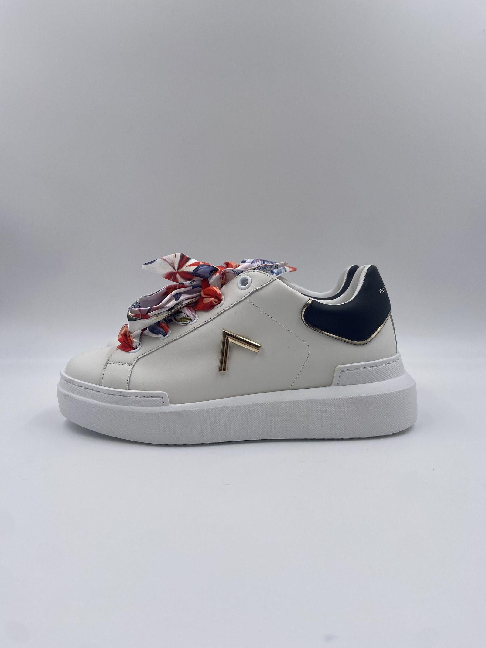 Sneakers con lacci in fantasia CKLD-CL10 BIANCONERO ED PARRISH 