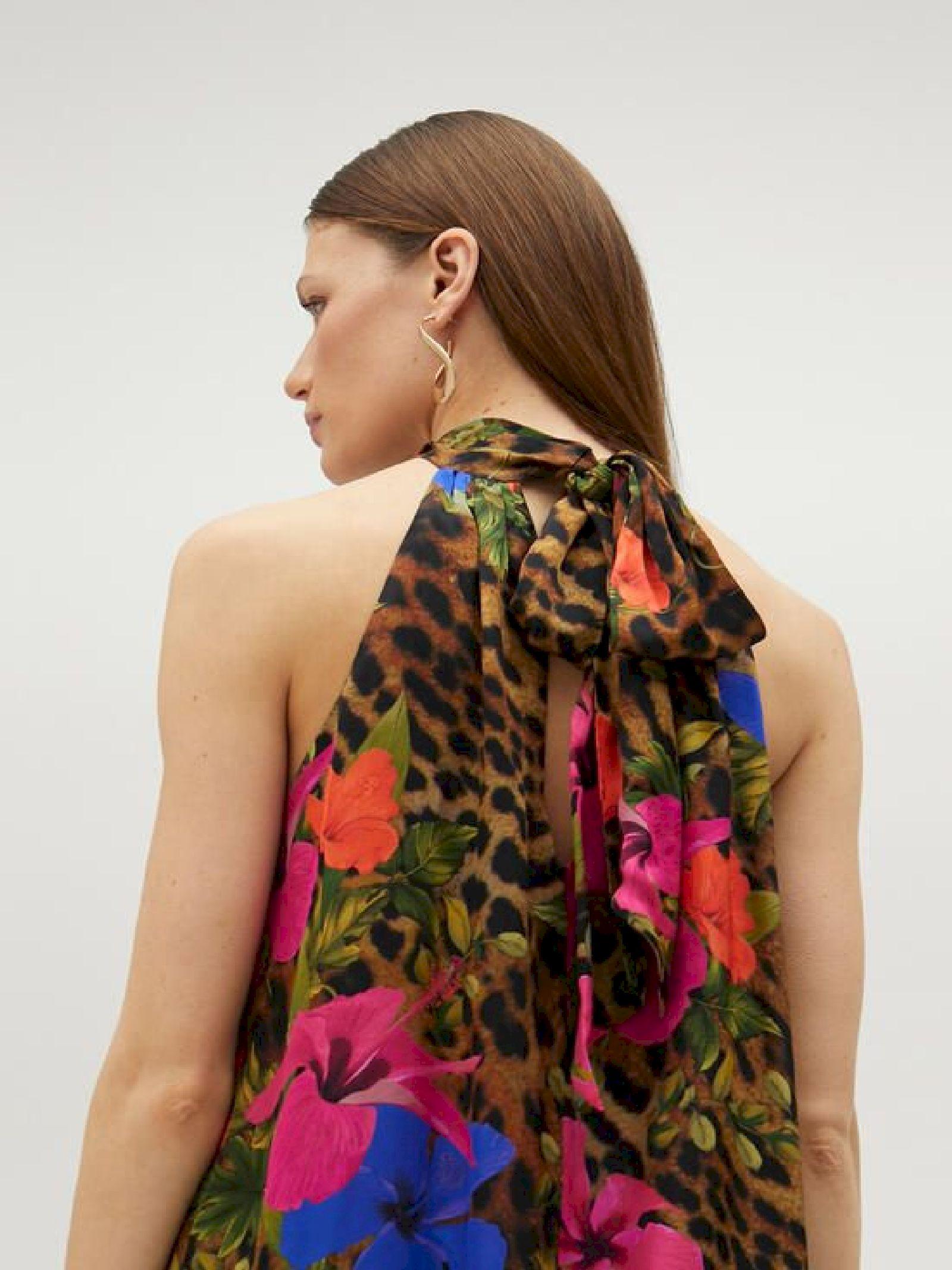 Abito stampa animalier MS2515033 352 MAITE 