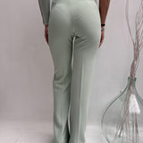 Pantalone con placca oro logata - Elisabetta Franchi PAT1541E2 BV9 ELISABETTA FRANCHI 
