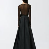 Maglia in tulle con strass