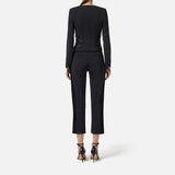 Giacca con dettagli zip - Elisabetta Franchi GI17356E2 110 ELISABETTA FRANCHI 