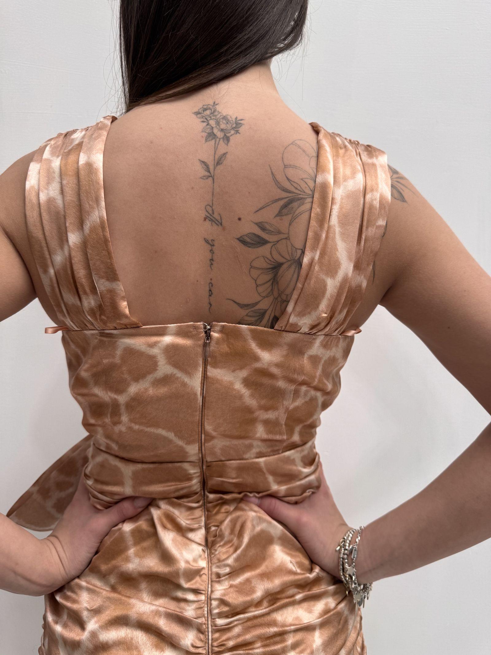 Abito con drappeggio e fiocco - Elisabetta Franchi AB11722E2 614 ELISABETTA FRANCHI 