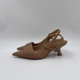 Sandalo slingback in pelle