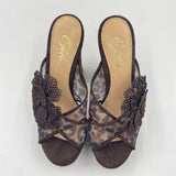 Sandalo con fiore - Ofelia 3104 MORO OFELIA 