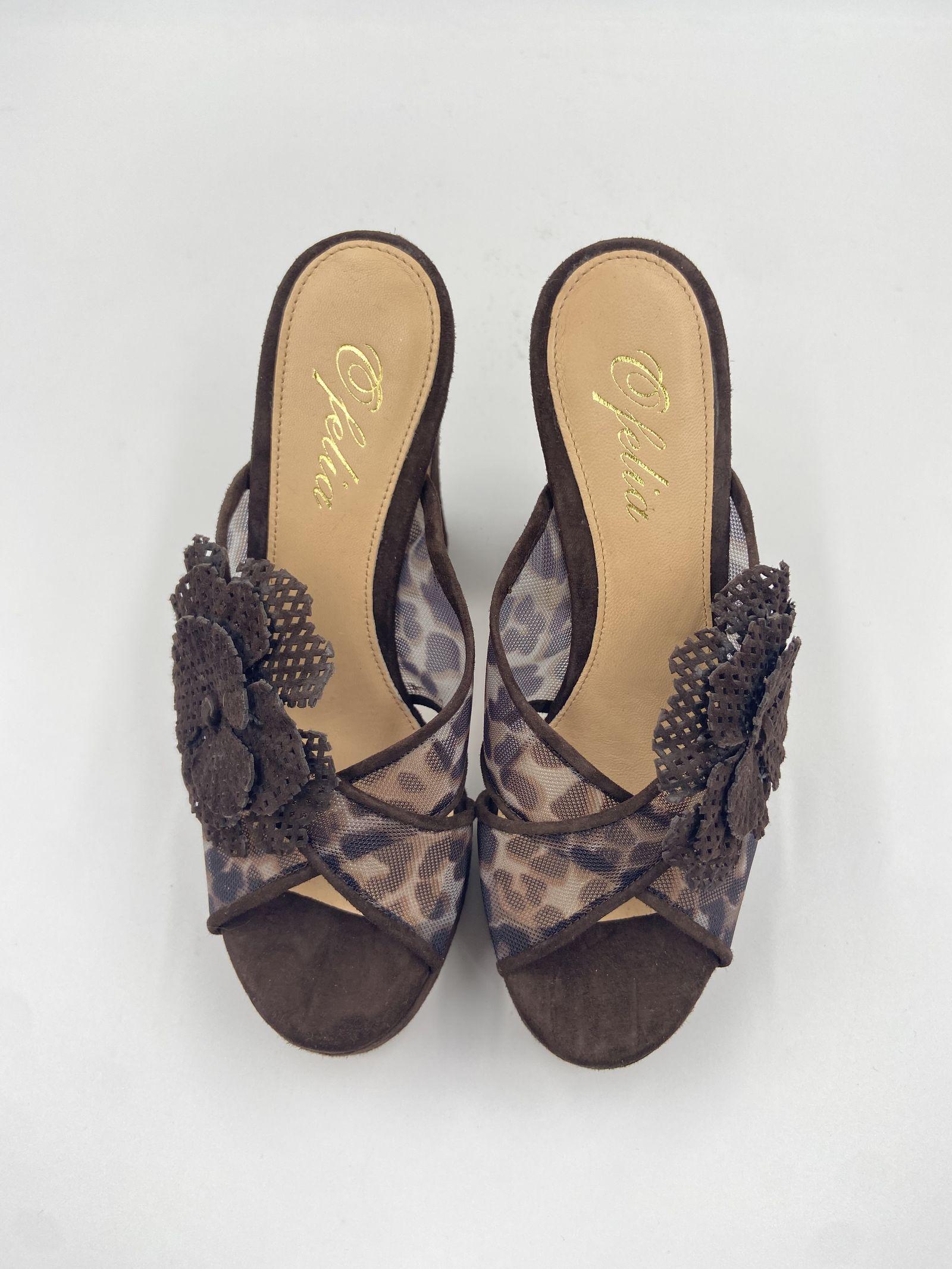 Sandalo con fiore - Ofelia 3104 MORO OFELIA 