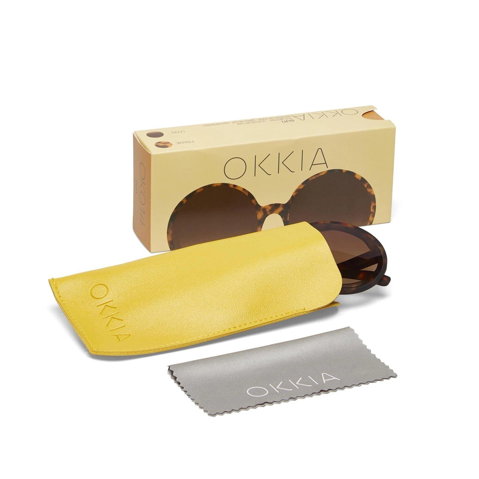 Occhiale da sole Round Monica OK014CH MACULATO OKKIA 