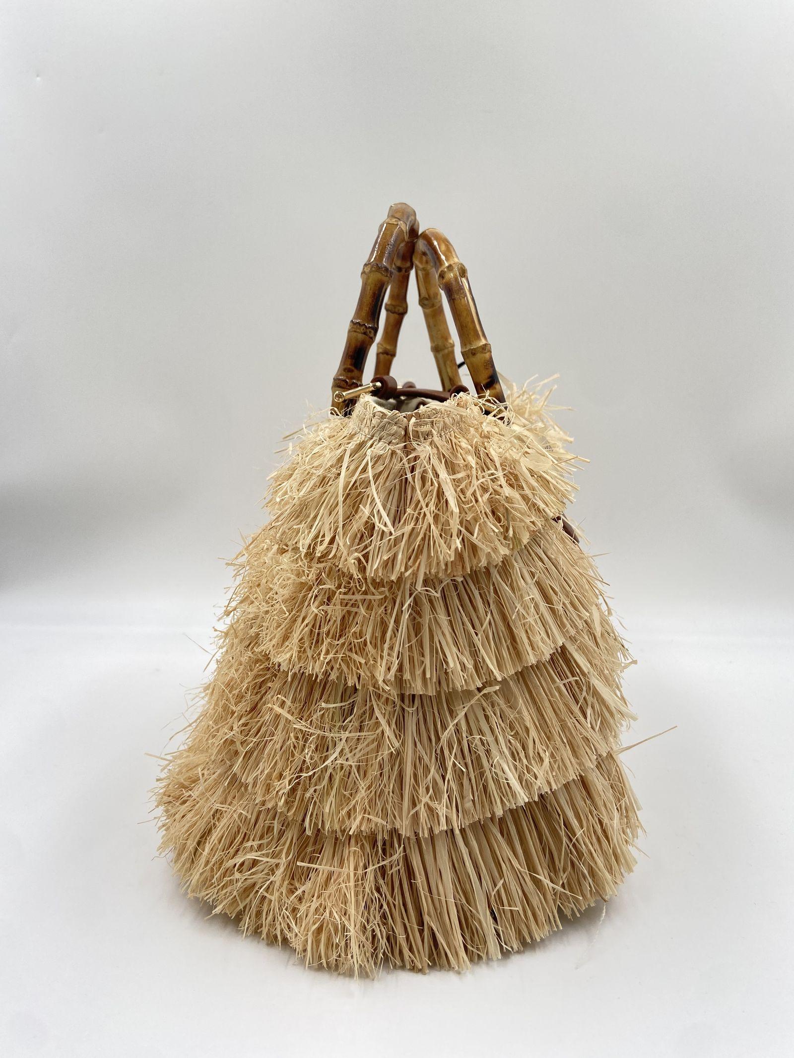 Borsa Riad Basket Frange - Rue Madam Paris RIADFRINGESBASKET FRANGENATURALE RUE MADAM PARIS 