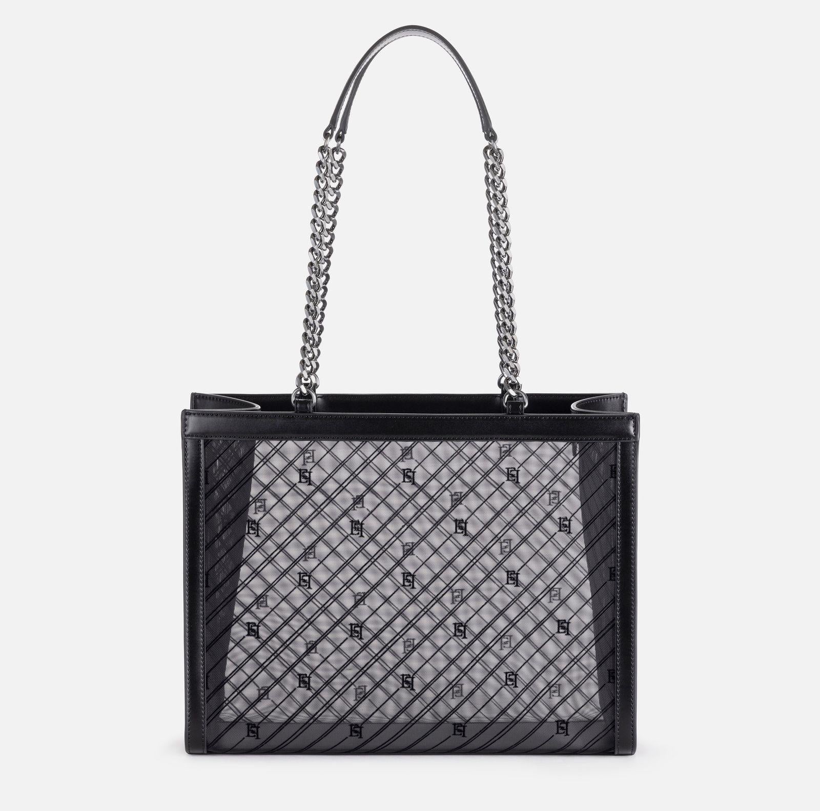 Borsa shopper grande effetto rete BS40A46E2 110 ELISABETTA FRANCHI 