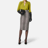 Gonna stampa pitone - Elisabetta Franchi GO14157E2 110 ELISABETTA FRANCHI 