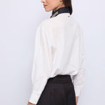 Camicia in popeline con strass 521FD45012 521045-01 GAUDI' 