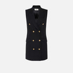 Abito in misto lino - Elisabetta Franchi AB85352E3 110 ELISABETTA FRANCHI 