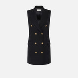 Abito in misto lino - Elisabetta Franchi AB85352E3 110 ELISABETTA FRANCHI 
